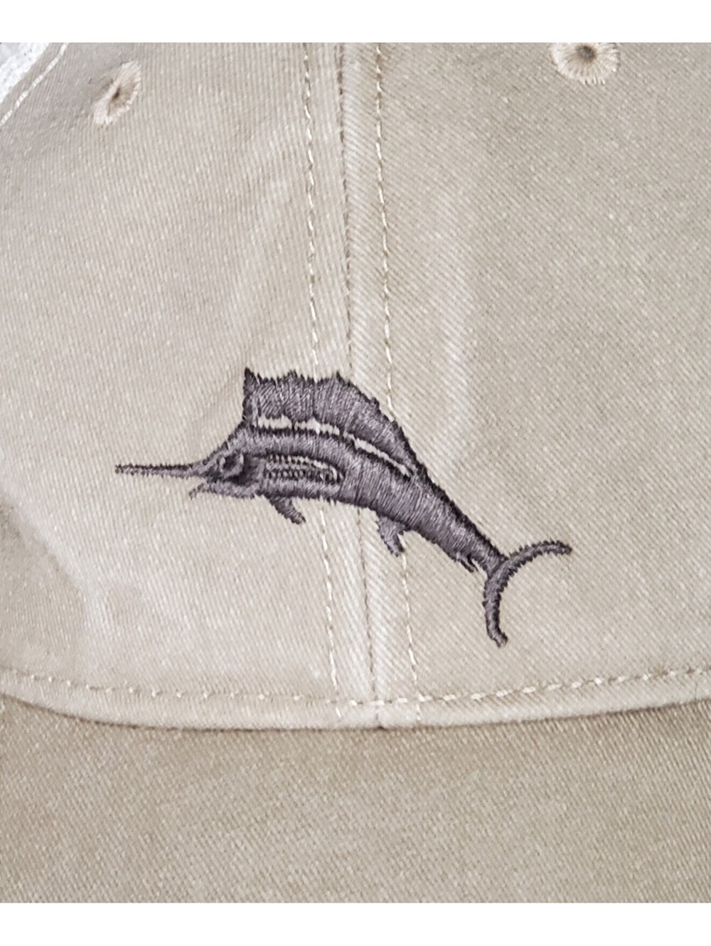 Tommy Bahama Baja Margarita Marlin Trucker Hat Beige White Strapback OS